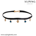 43630 china fabrik direkt großhandel schmuck halskette 18 karat kupferlegierung multicolor diamant choker halskette